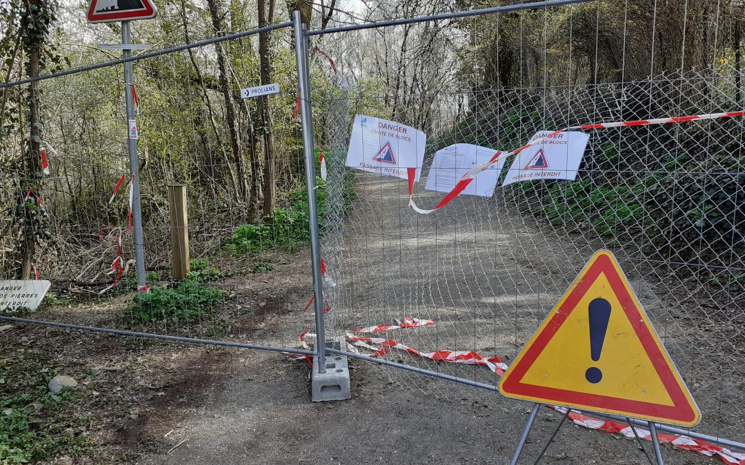 Circulation réduite sur la promenade Thiervoz